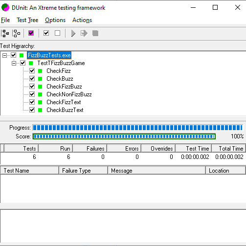 FizzBuzz Unit Tests - All Tests Pass FizzBuzz Unit Tests - All Tests Pass