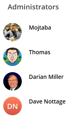Moderators on Telegram