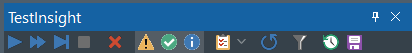 Screenshot TestInsight toolbar