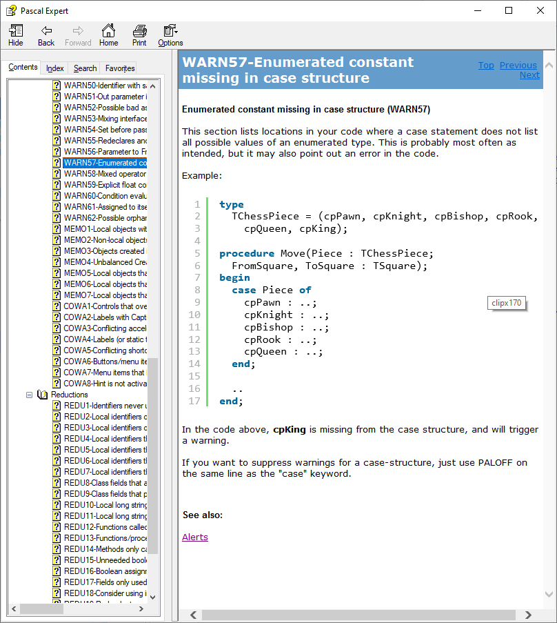 Context sensitive help
