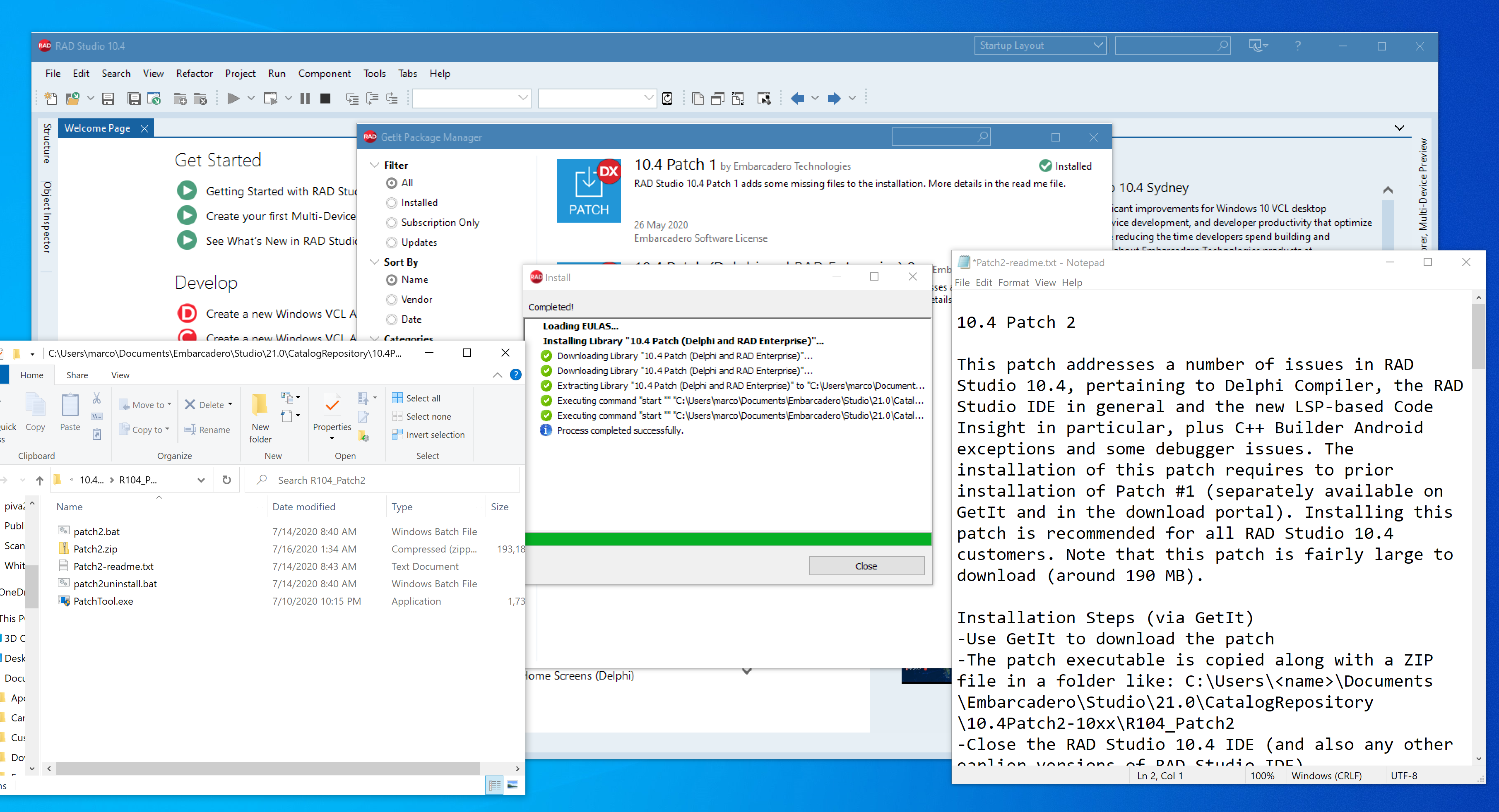 Patch #2 for Delphi 10.4 Sydney