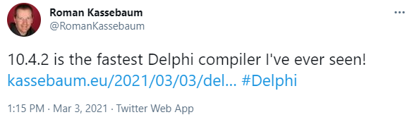 Comment from Roman Kassebaum